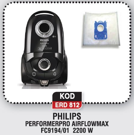 PHILIPS PERFORMERPRO AIRFLOWMAX FC9194-10 2200 W ERD 812